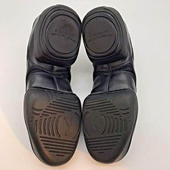 Revolution 901 Black Leather Split Sole Dance Shoe Women's 9.5 AD M Jazz Lace Up - Picture 8 of 12